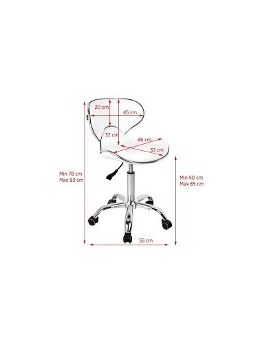 ZN.  Taboret Kosmetyczny GABBIANO...