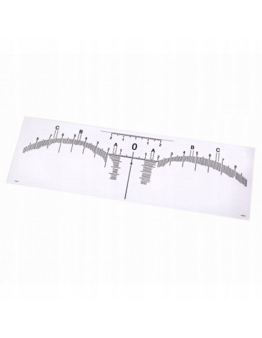 ZN. Linijka plastikowa do brwi