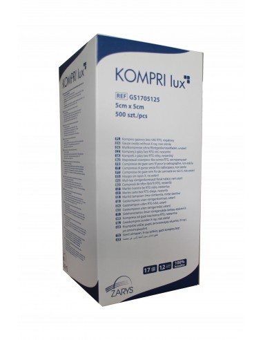 ZF.  Kompresy gaz. niejał. 5x5cm...