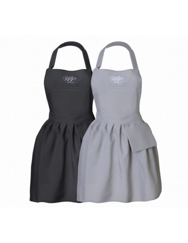 ZN.  Fartuszek z falbanką czarny WL