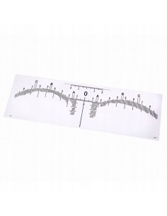 ZN. Linijka plastikowa do brwi